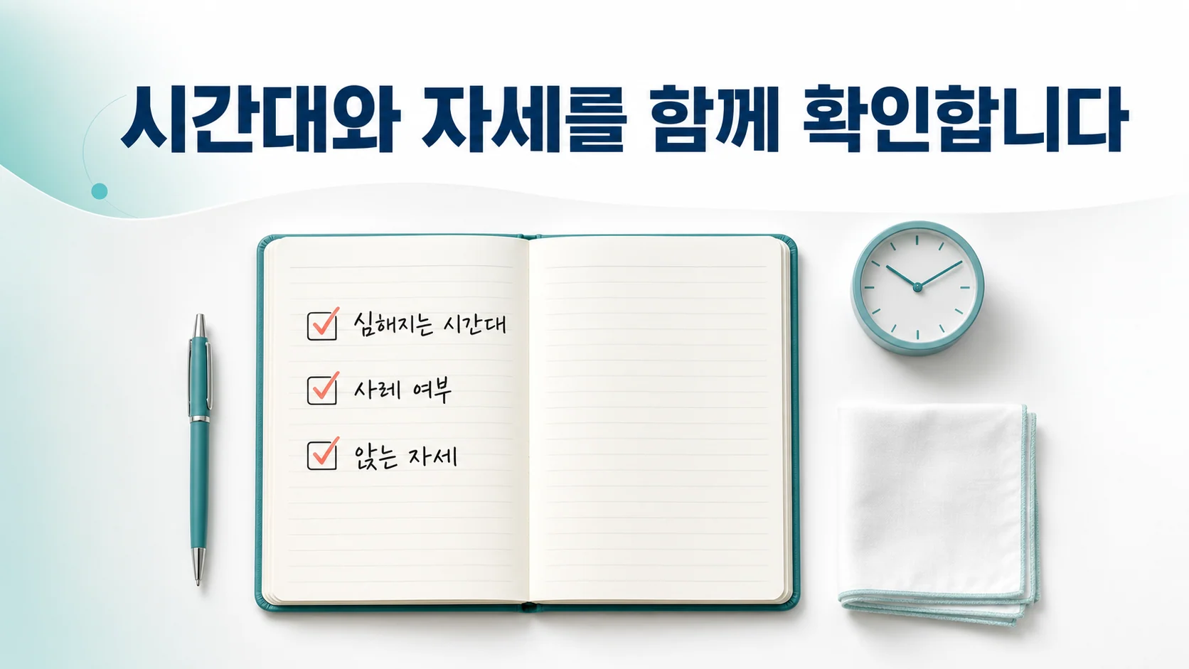 인천 송도 이레한의원에서 침 흘림 시간대와 자세를 함께 확인하는 상담 안내 이미지