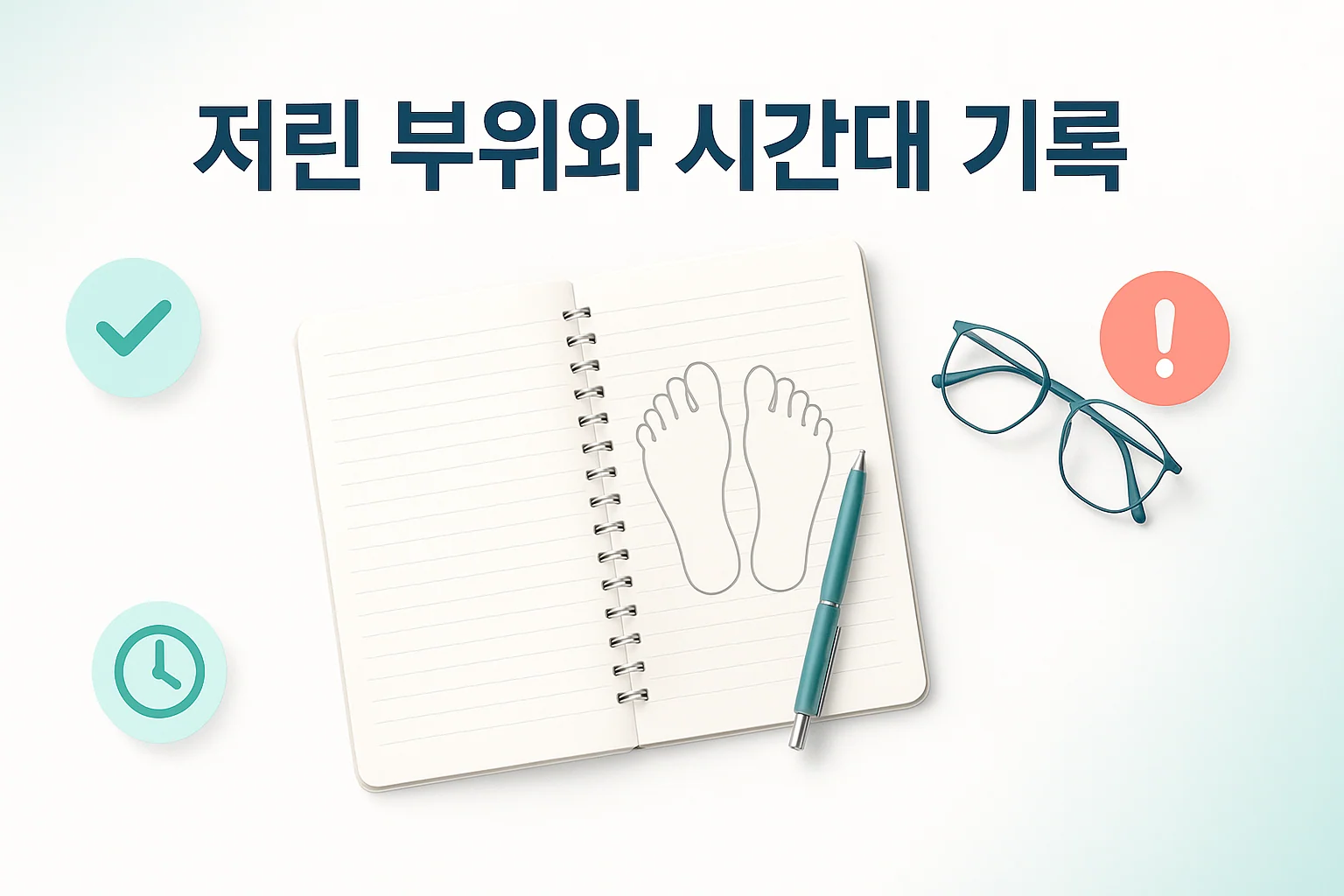 인천 송도 이레한의원에서 저림 부위와 시간대를 함께 확인하는 상담 안내 이미지