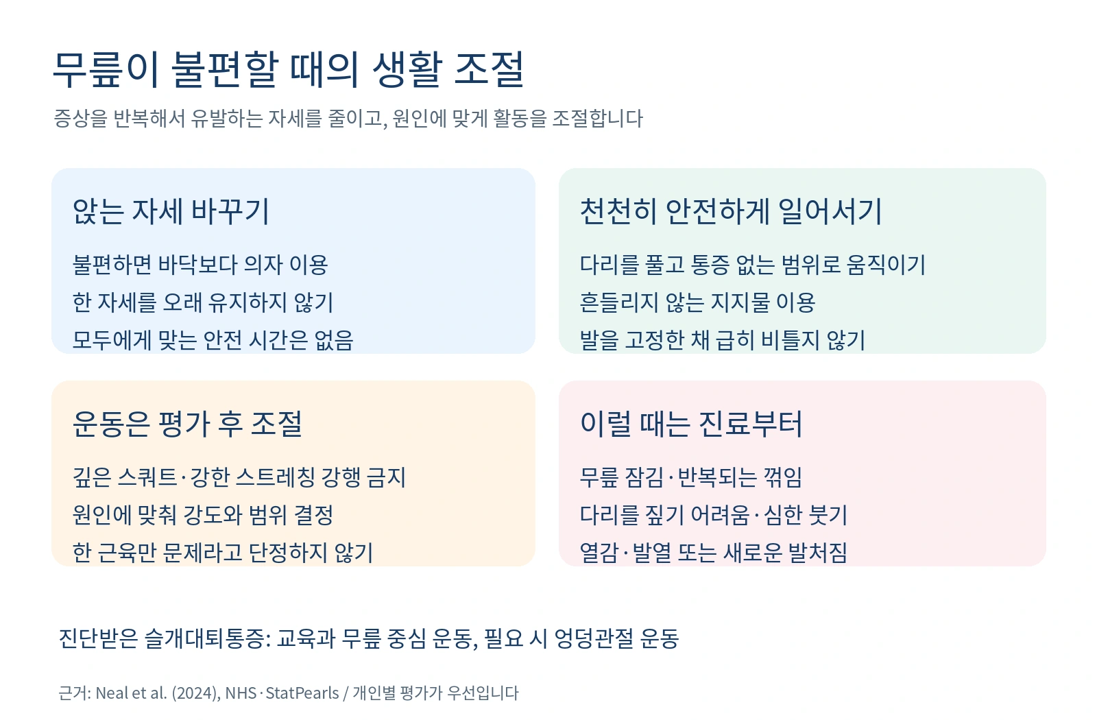 자세 조절 안전한 일어서기 운동 조절 진료 기준을 정리한 생활 안내