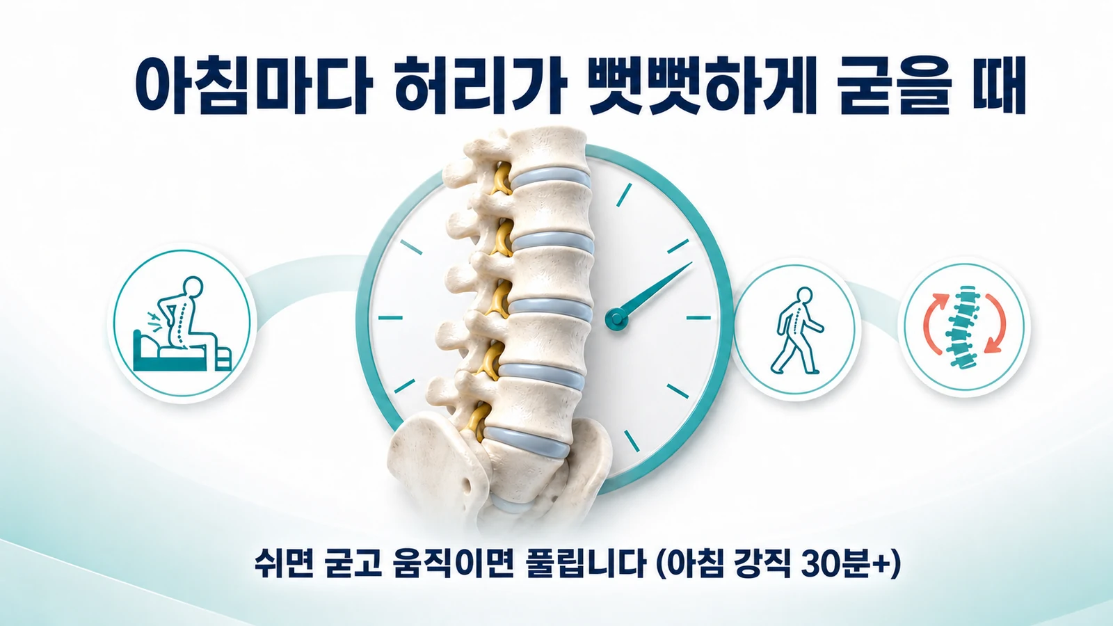 아침마다 허리가 뻣뻣하게 굳을 때