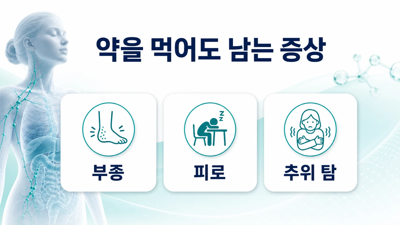 약을 먹어도 남는 증상