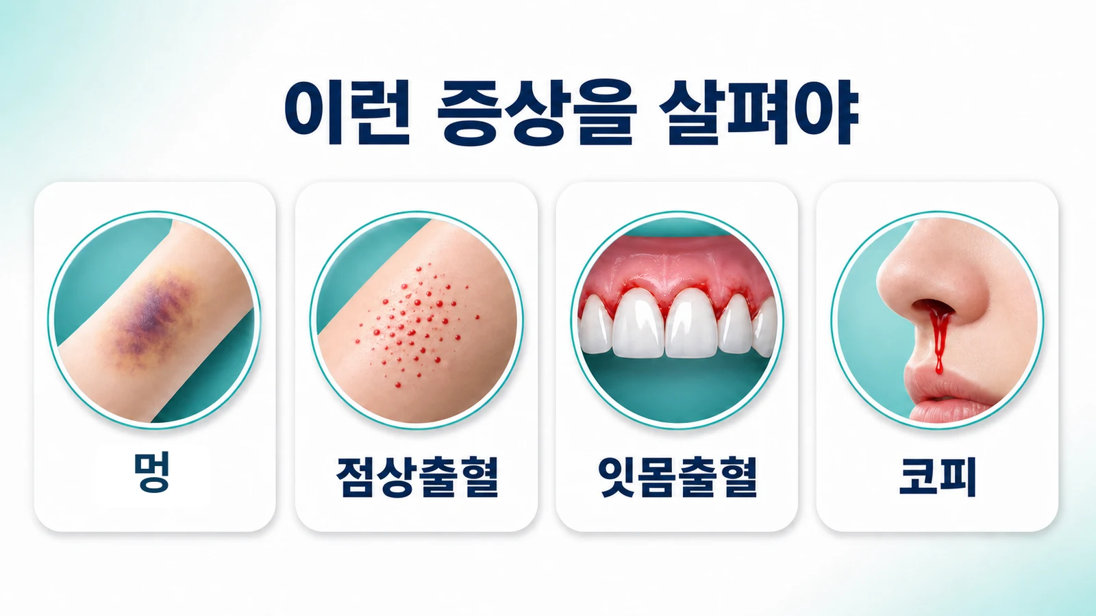 멍·점상출혈이 잦을 때