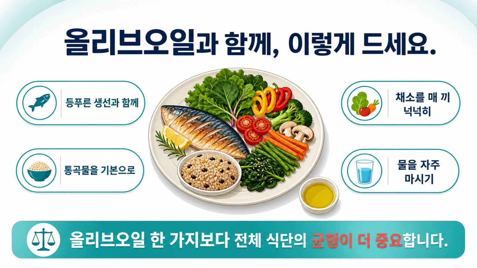 올리브오일과 함께 먹으면 좋은 식단