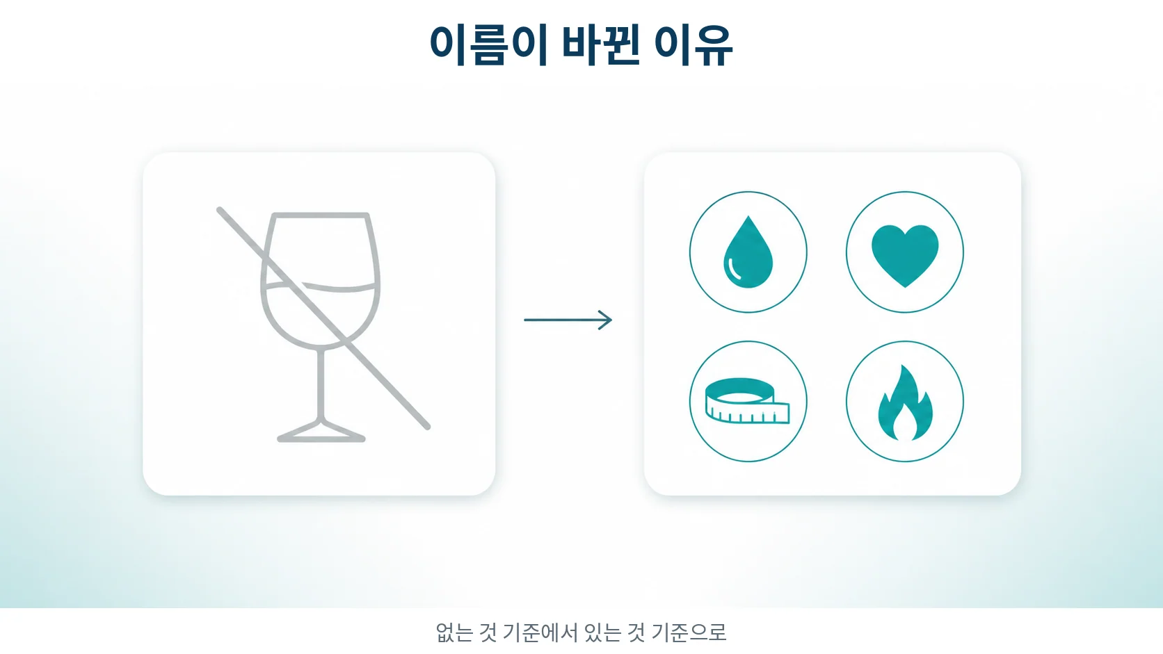 비알코올 지방간에서 대사이상 지방간질환으로 이름이 바뀐 이유를 보여주는 도식