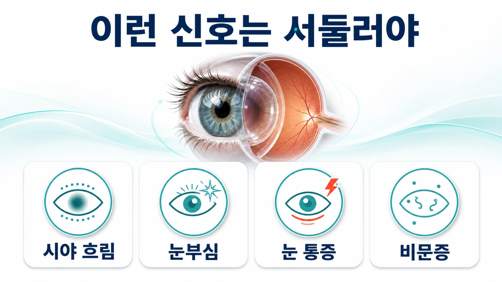 반복되는 눈 충혈·시야 흐림