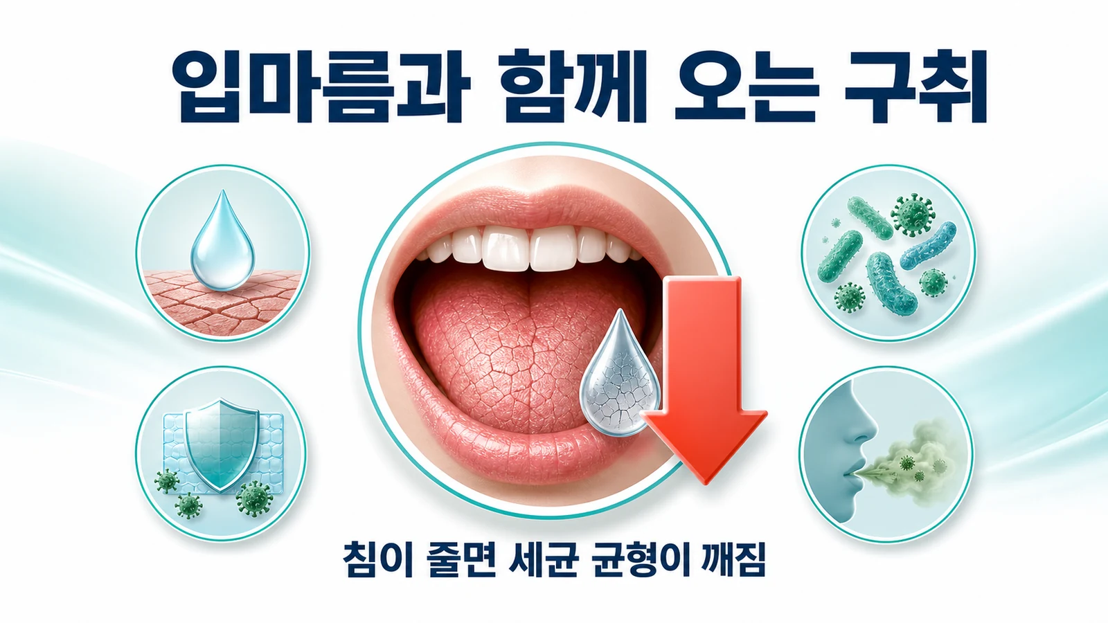 입마름과 함께 오는 구취