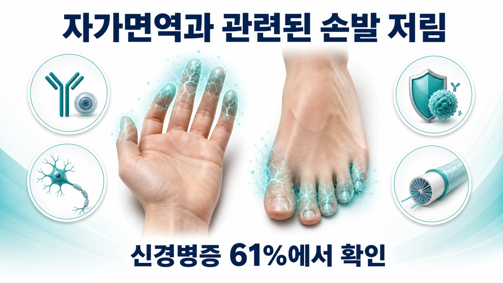 자가면역과 관련된 손발 저림