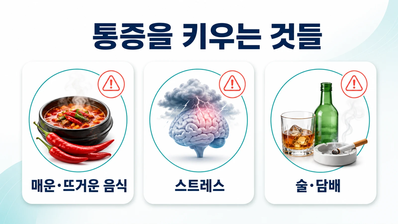 매운 음식에 입안이 쓰라리고 헐 때