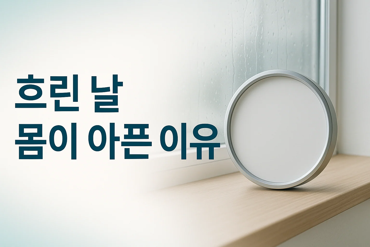 흐린 날 몸이 아픈 이유 — 기분 탓이 아닙니다